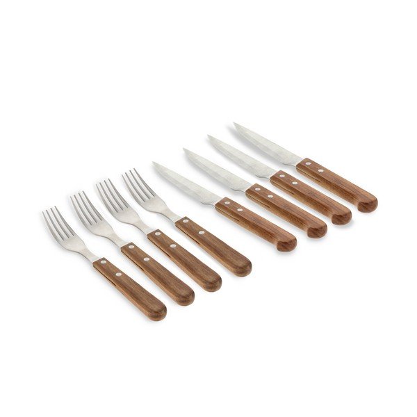 Sidabrinės spalvos/natūralios spalvos kepsnio įrankių rinkinys iš nerūdijančio plieno 8 vnt. – Holm-image-2