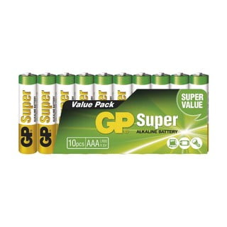 10 šarminių baterijų rinkinys EMOS GP Super AAA