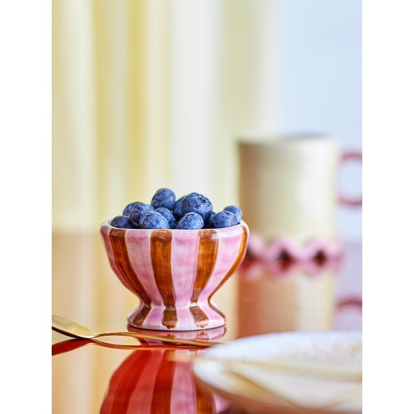 Raudonos spalvos/rožinės spalvos iš keramikos vaikiškas dubuo ø 9 cm Nini – Bloomingville-image-1