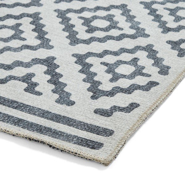 Skalbiamas pilkos spalvos kilimas 61x120 cm Coral Grey – Think Rugs-image-4
