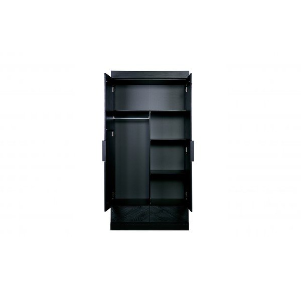 Juodos spalvos papildomos lentynos rinkinyje Connect - WOOOD-image-2