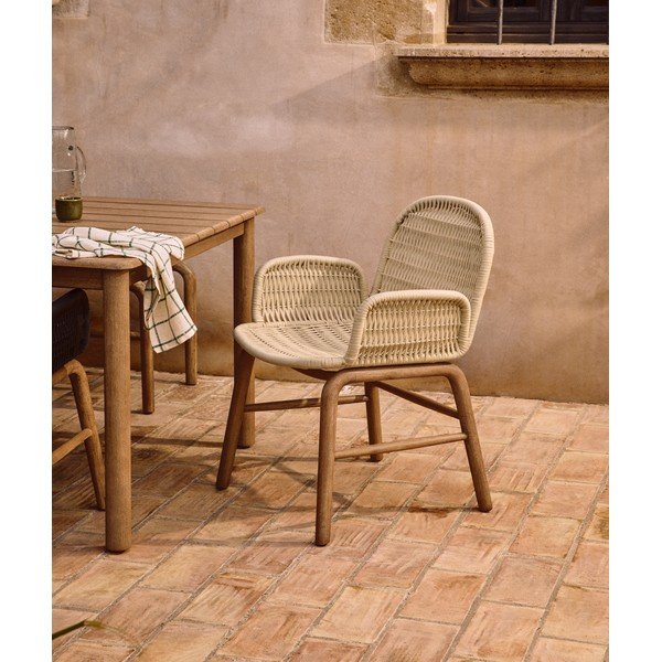 Smėlio spalvos sodo kėdė Alipa – Kave Home-image-1