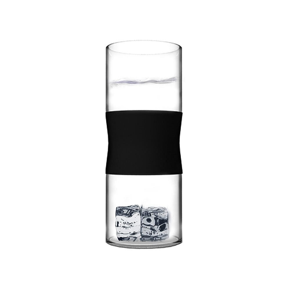 Stiklinės iš borosilikatinio stiklo, juodos spalvos, 380 ml, 2 vnt.