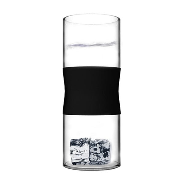 Stiklinės iš borosilikatinio stiklo, juodos spalvos, 380 ml, 2 vnt.