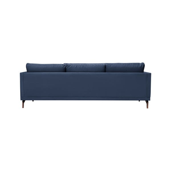 Tamsiai mėlyna trivietė sofa su aukso spalvos kojomis "Windsor & Co Sofos Jupiter-image-3