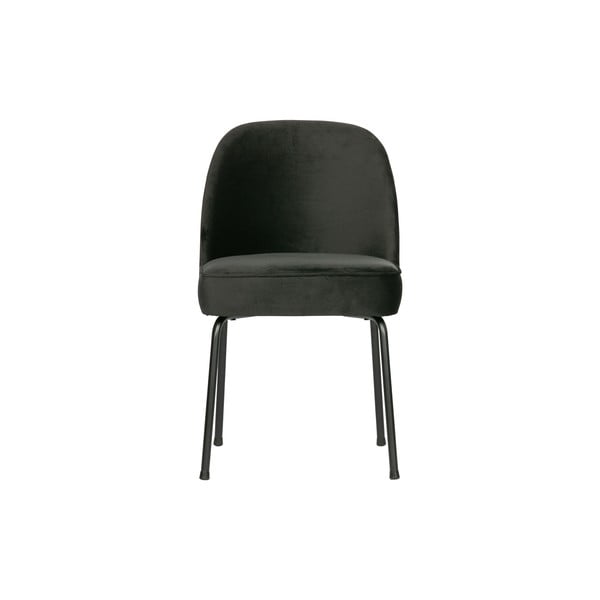 Valgomojo kėdės iš aksomo juodos spalvos 2 vnt. Vogue – BePureHome