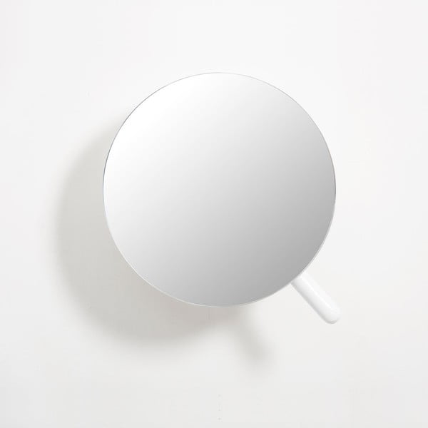 Baltas sieninis kosmetinis didinamasis veidrodis Wireworks Neutrino Gloss