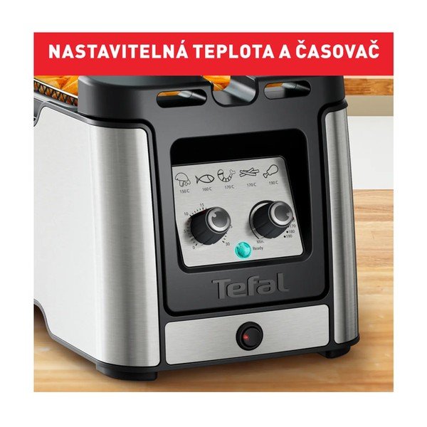 Gruzdintuvė juodos spalvos/matinės sidabrinės spalvos Clear Duo FR600D10 – Tefal-image-1