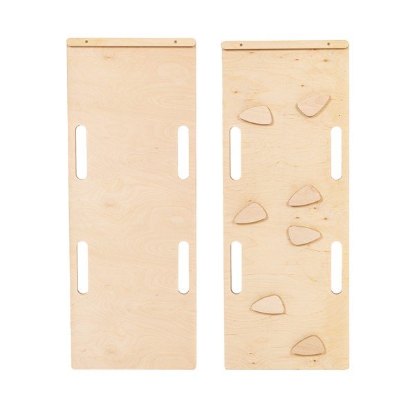 Natūralios spalvos iš pušies masyvo supamoji lenta 39x75x38 cm Montessori – Meowbaby-image-4