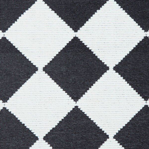 Skalbiamas juodos ir baltos spalvos kilimas 80x150 cm Lyna Charcoal&White – Think Rugs-image-3
