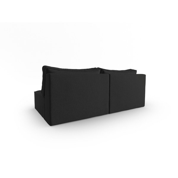 Sofa juodos spalvos 160 cm Mike – Micadoni Home-image-2