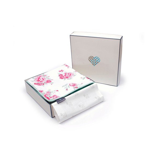 Mėtų žalios spalvos užvalkalas WeLoveBeds Roses, 40 x 60 cm-image-2