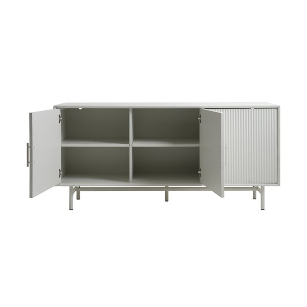 Šoninė spintelė pilkos spalvos 160x75x45 cm Palma – Unique Furniture-image-4
