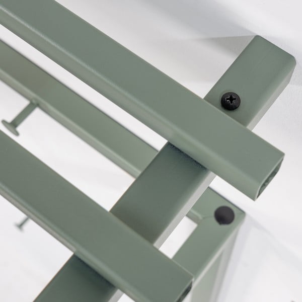 Pilkai žalios spalvos iš metalo sieninė lentyna su lentyna 76 cm Rizzoli – Spinder Design-image-4
