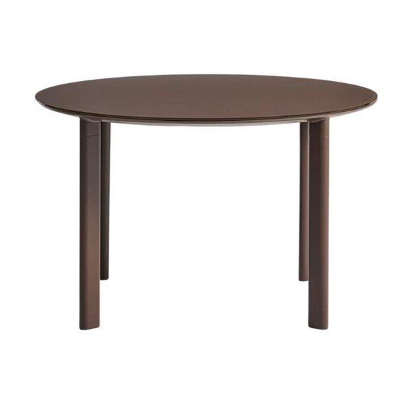Apvalios formos sodo valgomojo stalas su stikliniu stalviršiu ø 120 cm Erice – Kave Home-image-4