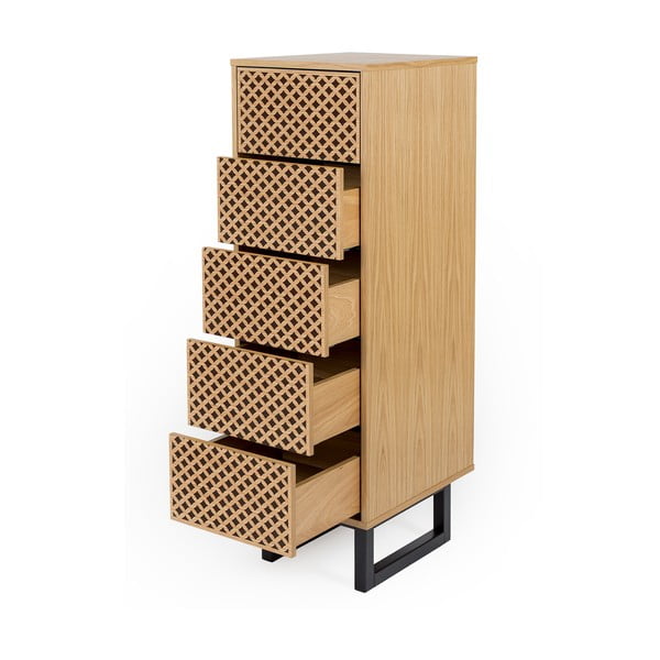 "Woodman Camden Diamond" ąžuolinė komoda, 40 x 123 cm-image-2