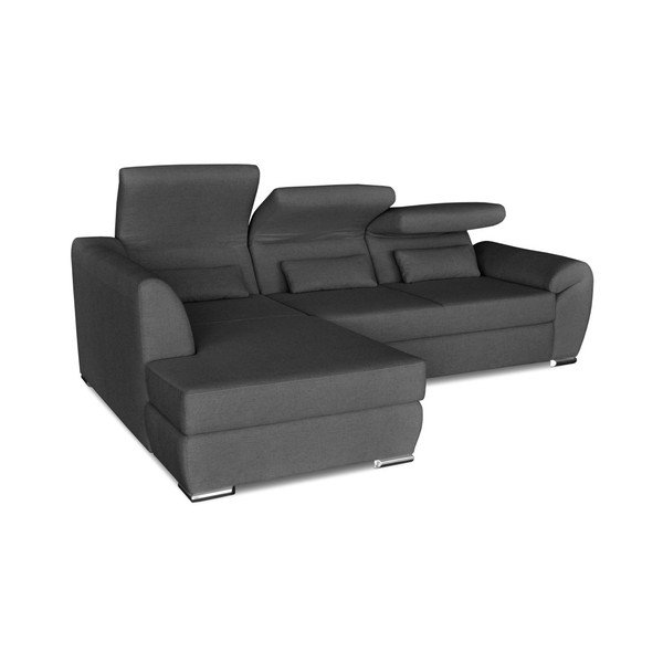 Tamsiai pilka kampinė sofa-lova "Windsor & Co. Sofos Epsilon, kairysis kampas-image-3