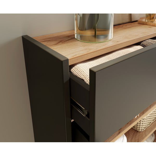 Antracito spalvos spintelė 56x97x22 cm Ameca – Germania-image-4