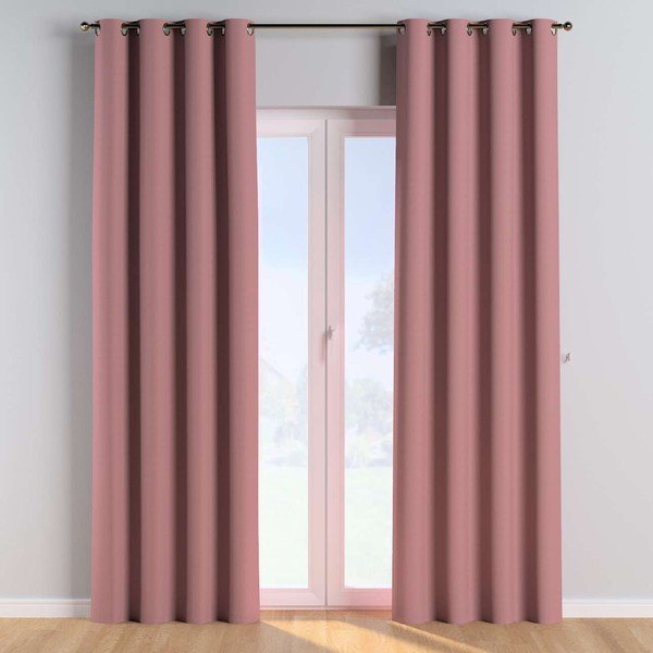 Rožinės užuolaidos 260x130 cm Cotton Story - Yellow Tipi-image-1