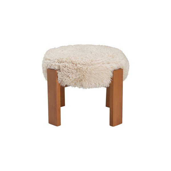 Smėlio spalvos iš audinio taburetė Mammut – Ellos Home-image-2
