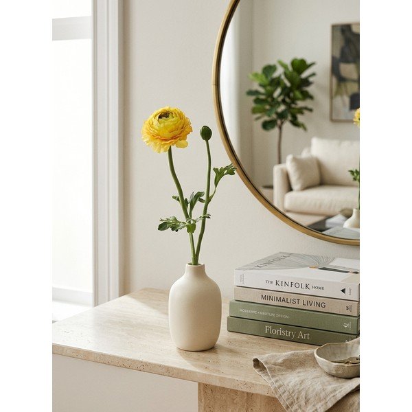 Dirbtinė gėlė (aukštis 50 cm) Buttercup – Ego Dekor-image-2