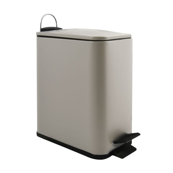 Taupe spalvos iš plieno šiukšliadėžė su pedalu 5 l   Erik – Spirella