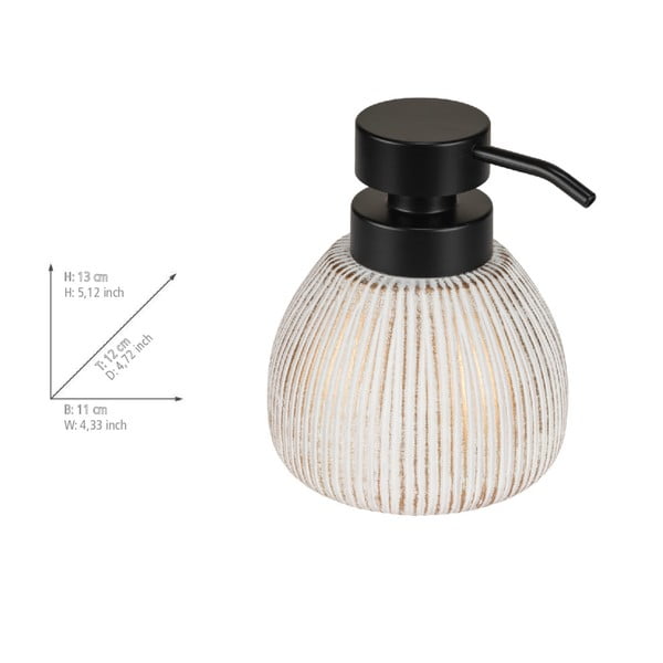 Baltos spalvos iš keramikos muilo dozatorius 500 ml Pascoli – Wenko-image-4