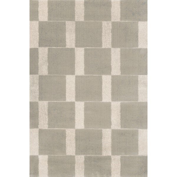 Pilkai smėlinės spalvos iš vilnos kilimas 133x190 cm Agnus Pavement – Agnella