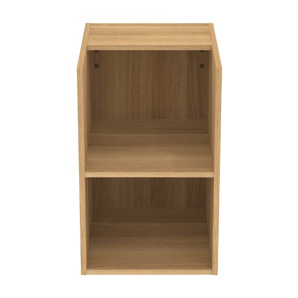 Žema/pakabinama vonios daiktadėžė natūralios spalvos iš ąžuolo 40x63 cm i.Life B – Ideal Standard