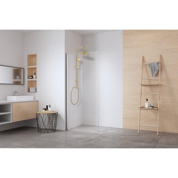 Matinės auksinės spalvos iš nerūdijančio plieno dušo komplektas 101 cm Young Line – Wenko-image-1