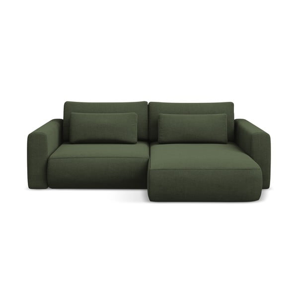 Khaki spalvos sulankstoma/su sandėliavimo vieta kampinė sofa (su dešiniuoju kampu/su gultu) Kapua – Makamii