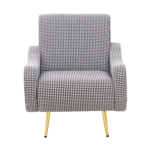 Juodos ir baltos spalvos krėslas Holli – Premier Housewares-image-2