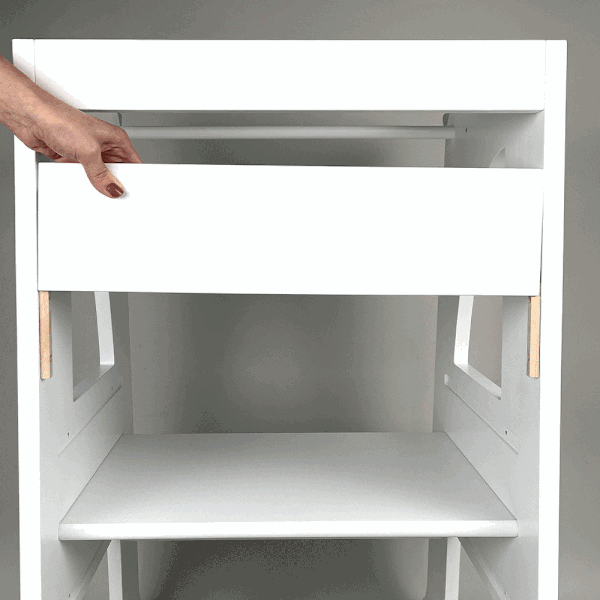 Priekinė balta juosta prie mokymosi bokšto Montessori - Rocket Baby-image-3