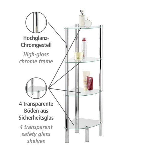 Kampinė lentyna su 4 skyriais Wenko Corner-image-2