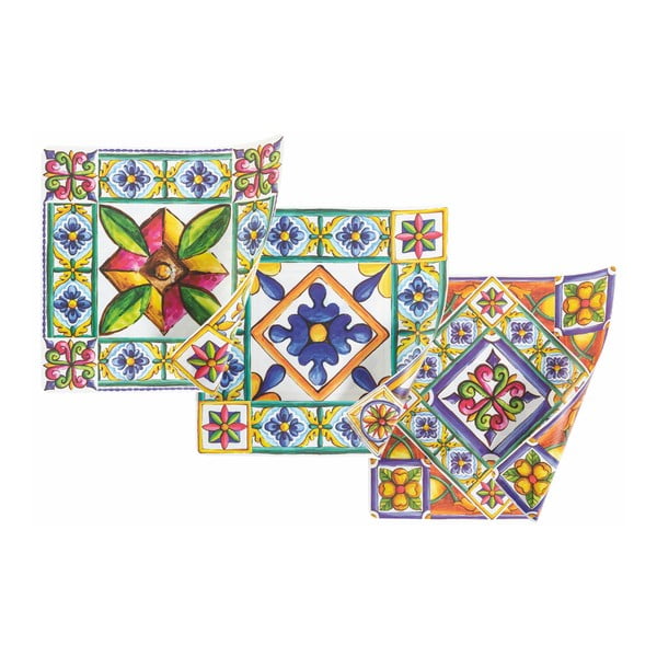 Plastikinis padėkliukas 6 vnt. 37x37 cm Costiera - Villa d'Este