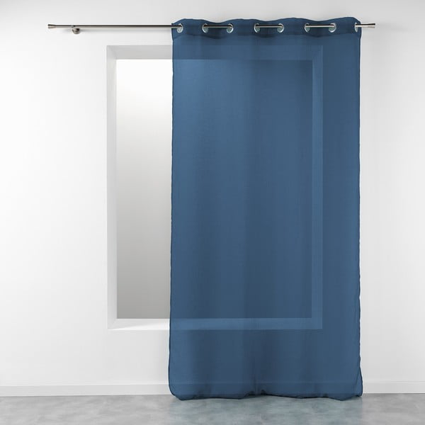 Tamsiai mėlynos spalvos permatoma užuolaida 140x280 cm Telma – douceur d'intérieur