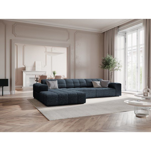Kampinė sofa mėlynos spalvos (su kairiuoju kampu) Chicago – Cosmopolitan Design-image-1