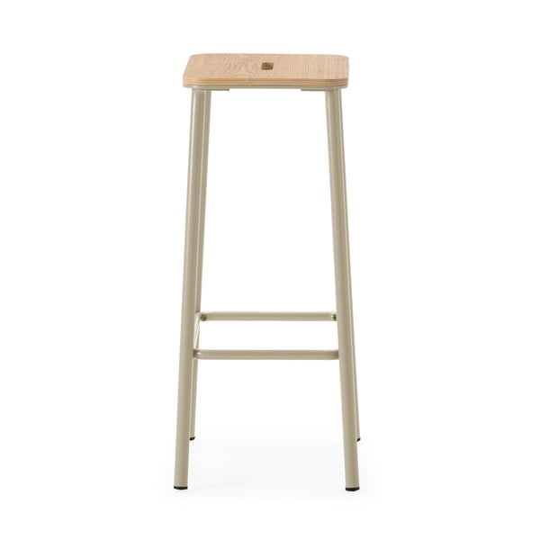 Kreminės spalvos baro kėdžių komplektas 2 vnt. (sėdynės aukštis 65 cm) Abba – Marckeric-image-3