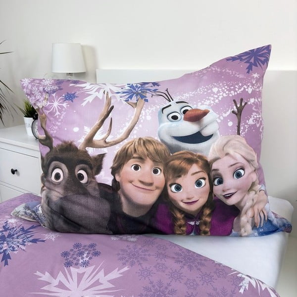 Iš medvilnės viengulė vaikiška patalynė 140x200 cm Frozen – Jerry Fabrics-image-3