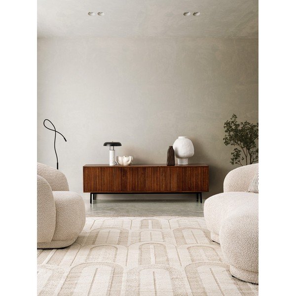 Natūralios spalvos iš mango masyvo TV spintelė 170x50x40 cm Tadita – Bizzotto-image-1