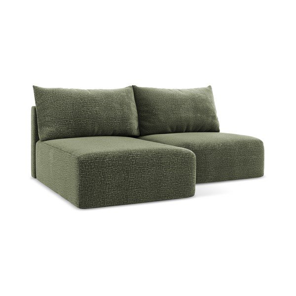 Žalios spalvos sulankstoma/su sandėliavimo vieta kampinė sofa (su kairiuoju kampu) Kalena – Makamii-image-2