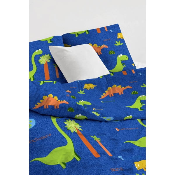 Mėlynos spalvos viengulė vaikiška patalynė 140x200 cm Dinolar – Mijolnir-image-2