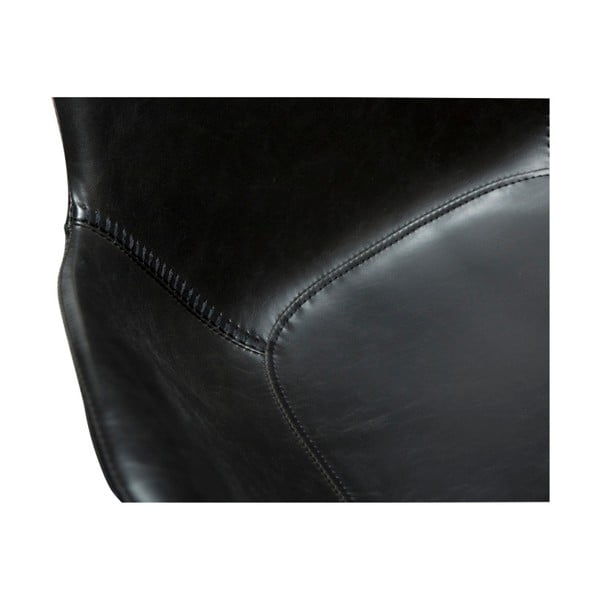 Juoda odinė valgomojo kėdė su porankiais DAN-FORM Denmark Hype-image-4