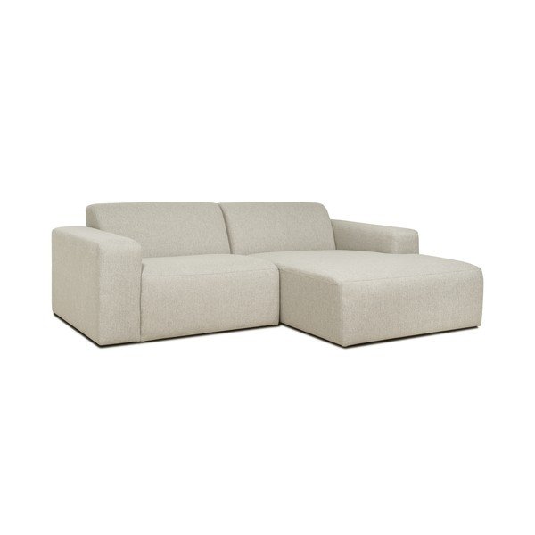 Kampinė sofa smėlio spalvos/kreminės spalvos (su dešiniuoju kampu) Roxy – Scandic-image-2