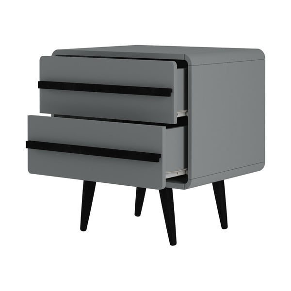 Naktinis staliukas pilkos spalvos Chantal – Støraa-image-3