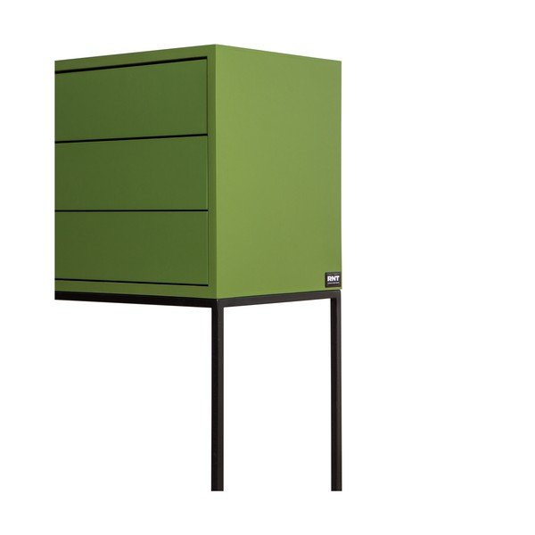 Žema šoninė spintelė žalios spalvos 113x88,5 cm Scott – Really Nice Things-image-3