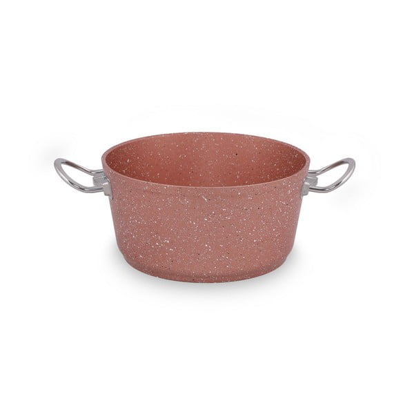 Rožinis aliuminio puodas su dangčiu Güral Porselen Classic, ø 22 cm-image-4