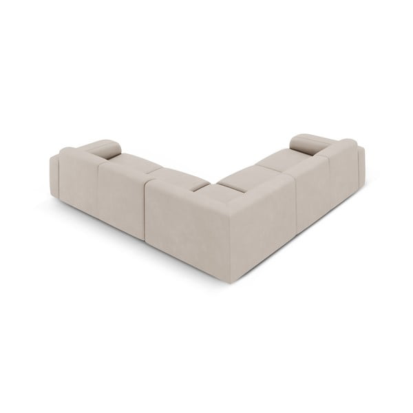 Kampinė sofa smėlio spalvos (kintama/„L“ formos) Molino – Micadoni Home-image-3