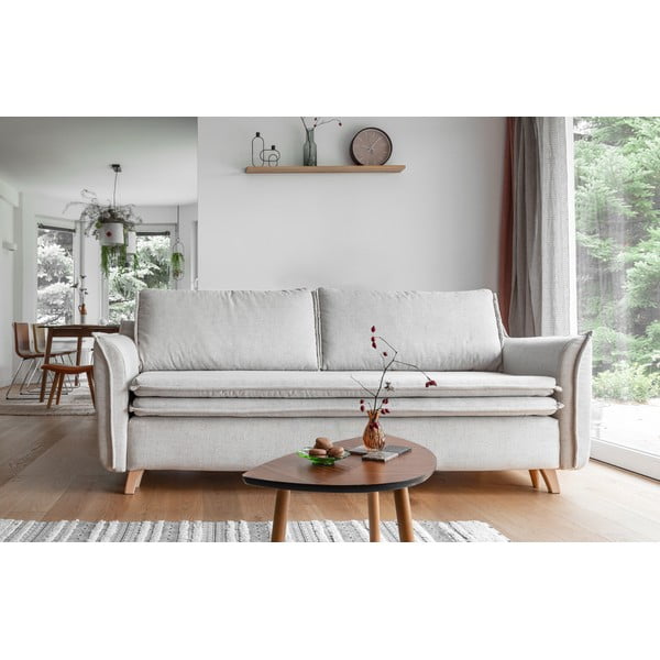 Sulankstoma sofa kreminės spalvos 225 cm Charming Charlie – Miuform-image-1