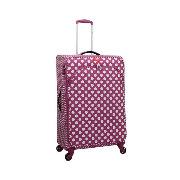 Violetinės ir rožinės spalvos 4 ratukų bagažas Lollipops Jenny, aukštis 77 cm-image-3
